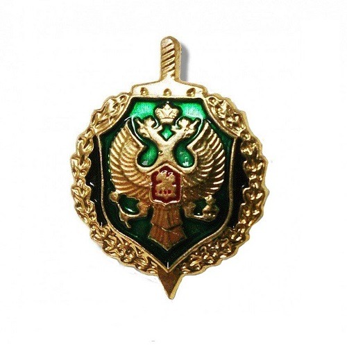 Эмблема петличная ФСБ (зеленая)