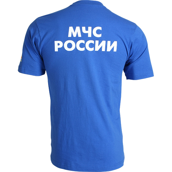 Футболка МЧС васильковая